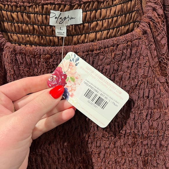 Brand new women’s lace plum dress. - Picture 3 of 3